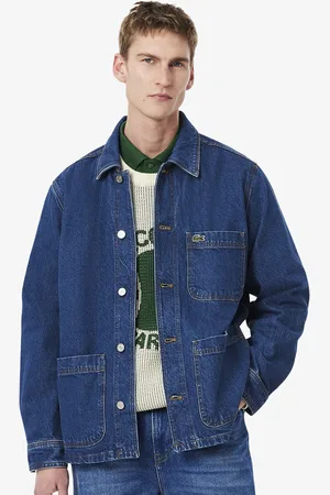 Lacoste Men Oversized Fit Spread Collar Solid Cotton Casual Shirt