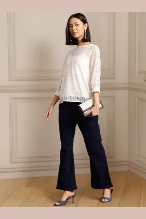 all about you Floral Puff Sleeve Lace Top