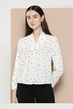 Invictus Polka Dot Print Shirt Style Top