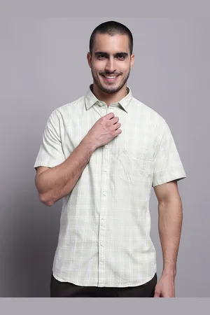 CANTABIL Comfort Opaque Checked Cotton Casual Shirt