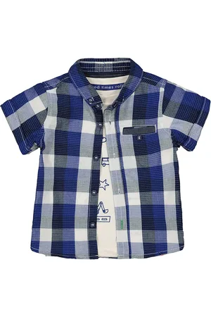 Mothercare Boys Buffalo Checked Cotton Casual Shirt