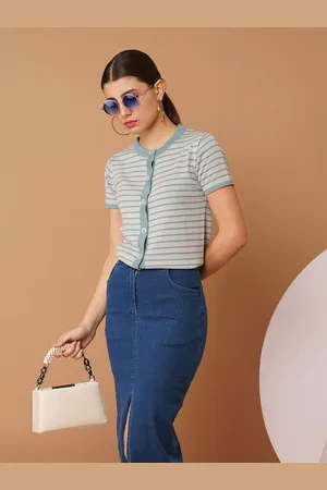 Chemistry Women Striped Cotton Top