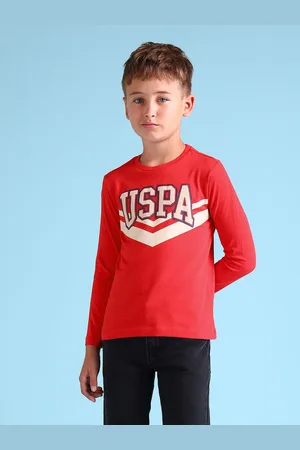 Ralph Lauren Boys Brand Logo Printed Pure Cotton T-shirt