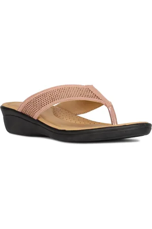 Bata Embellished Open Toe Flats