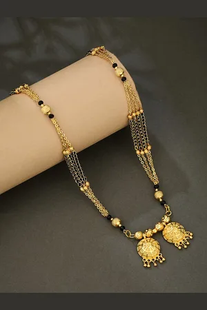 ATIBELLE Gold-Plated Artificial Beads Mangalsutra
