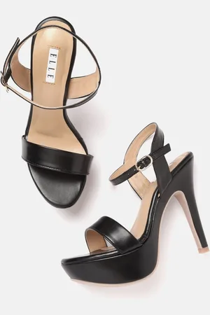 Elle Black Stiletto Sandals