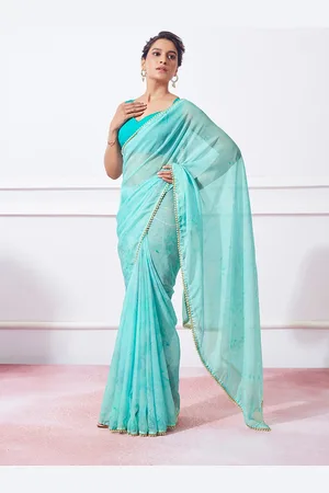 Kalista Tie and Dye Organza Saree