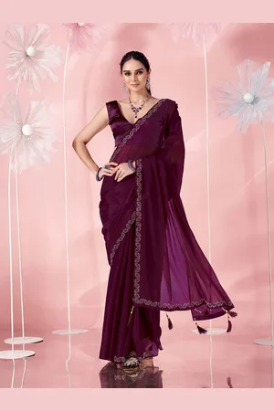 Tikhi Imli Beads and Stones Saree