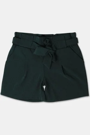 V-Mart Girls Solid Shorts