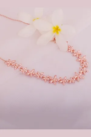 GIVA Rose Gold Sterling Silver Rose Gold-Plated Necklace