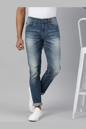 WROGN Men Blue Skinny Fit Mid-Rise Clean Look Stretchable Jeans