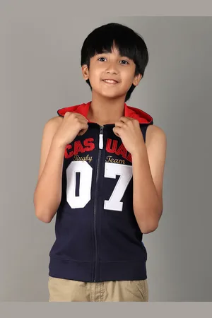 V-Mart Boys Varsity Applique Hooded T-shirt