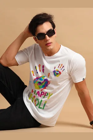 Bushirt Men Holi Printed T-shirt