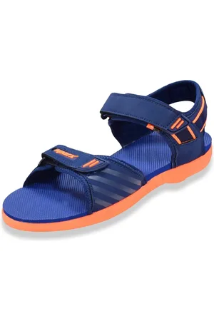 Sparx Men Navy Blue & Orange Sports Sandals