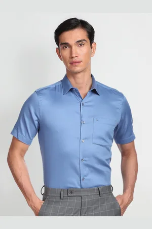 Arrow Spread Collar Dobby Cotton Casual Shirt