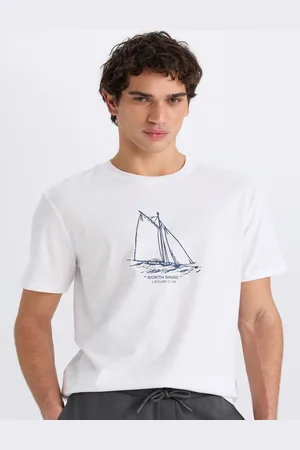 DeFacto Men Typography Printed Pockets T-shirt