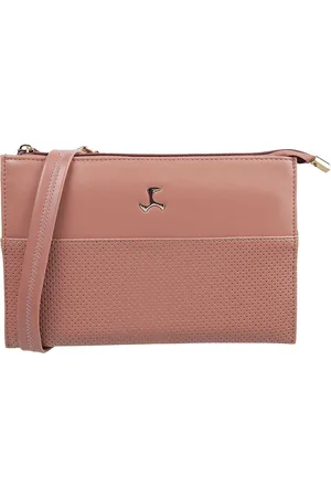All Things Mochi Peach-Coloured Textured Purse Clutch