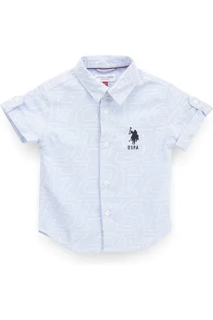 Ralph Lauren Boys Typography Printed Classic Pure Cotton Casual Shirt
