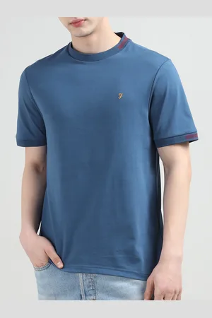 Farah Men Solid Round Neck Cotton T-shirt