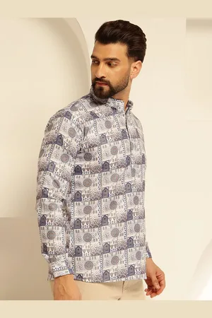 SOJANYA Ethnic Motifs Printed Cotton Straight Kurta