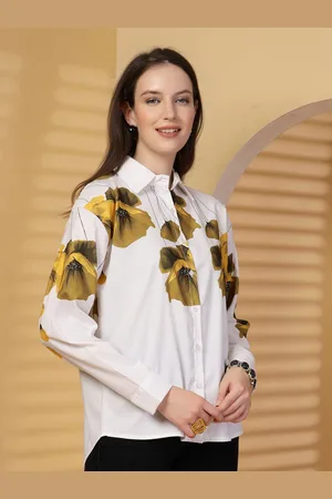 Clora Creation Women Smart Floral Opaque Printed Casual Shirt