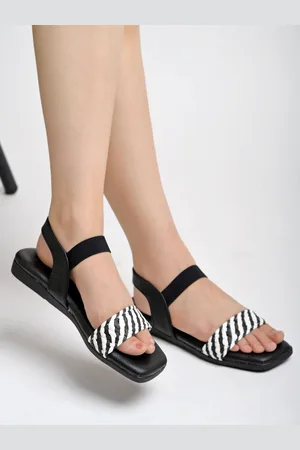 Shoetopia Girls Open Toe Flats with Bows