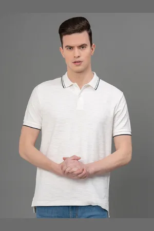 Red Tape Polo Collar Short Sleeves Cotton T-shirt