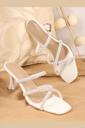 LAVIE Embellished PU Kitten Sandals
