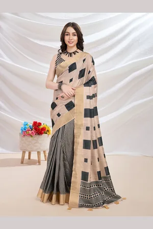 Ishin Printed Saree With Blouse Piece