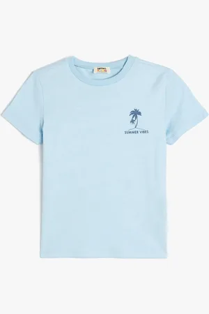 Koton Boys Graphic Printed Round Neck Cotton T-shirt