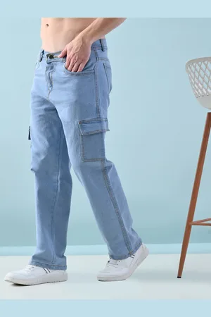 Moda Rapido Men Classic Mildly Distressed Light Fade Jeans