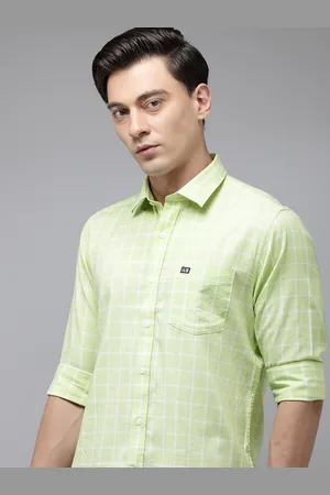 Arrow Men Slim Fit Windowpane Checks Pure Cotton Casual Shirt