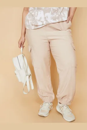Max Collection Women Solid Regular Fit Cargos Trousers