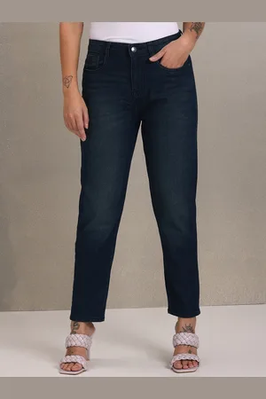 Ralph Lauren U S Polo Assn Women Navy Blue Mom Fit Mid-Rise Clean Look Stretchable Jeans