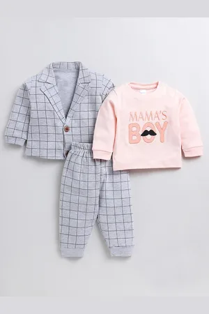 Moms Love Infants Girls Printed Pure Cotton Clothing Set