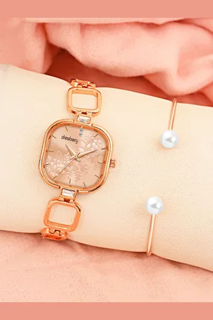 DressBerry Women Watch & Bangle Gift Set