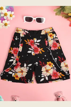 Cutiekins Girls Printed Regular Fit Shorts