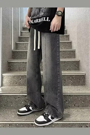 HERE&NOW Men Regular Fit Mid-Rise Clean Look Heavy Fade Jeans