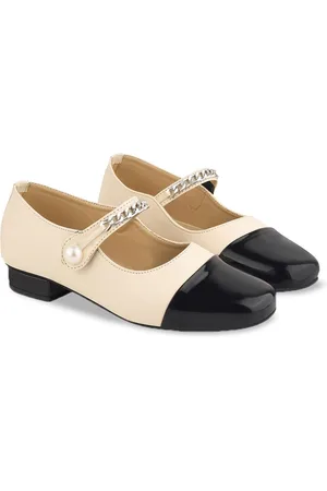 Shoetopia Girls Colourblocked Block Mary Janes Heels