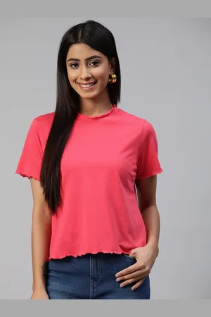 Provogue Women Pink T-shirt