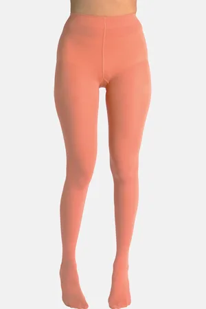 Theater Women Peach Solid Stockings