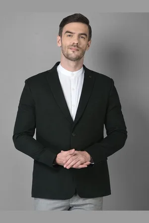 Canary London Woolen Slim-Fit Single-Breasted Casual Blazer