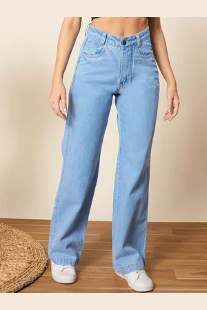 BAESD Women Comfort Wide Leg Light Fade Stretchable Jeans
