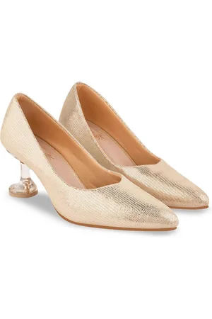 Shoetopia Girls Western Embellished Kitten Heel Pumps