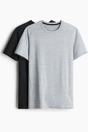 H&M 2-Pack Muscle Fit Sports Tops In DryMove