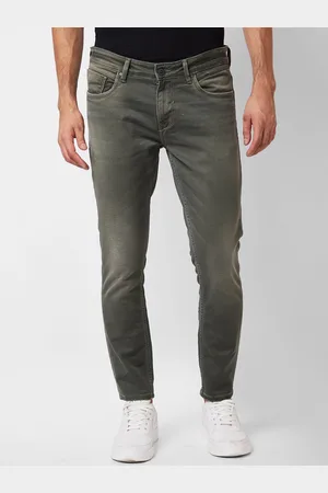 SPYKAR Men Mid-Rise Tapered Fit Clean Look Heavy Fade Jeans