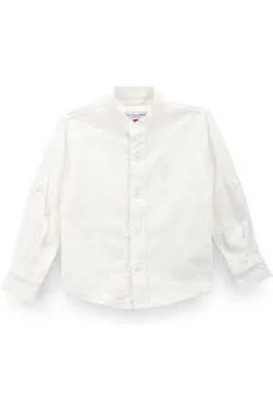 Ralph Lauren Boys Classic Horizontal Stripes Opaque Striped Casual Shirt