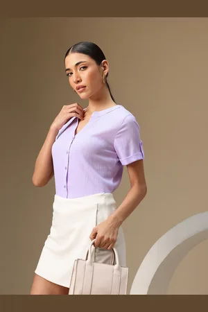 Chemistry Comfort Textured Collarless Casual Shirt