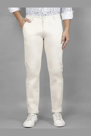 Canary London Men Smart Slim Fit Wrinkle Free Chinos Trousers