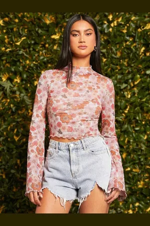 Moda Rapido Print Crop Top